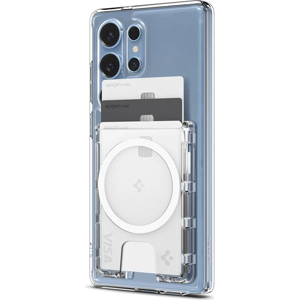 Spigen Ultra Hybrid Wallet MagSafe+ peňaženka Samsung Galaxy S25 Series číra - Peňaženky - Obrázok 06967201894d499bb47202eaf62d7d5c