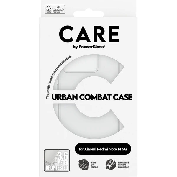 PanzerGlass® CARE kryt Xiaomi Redmi Note 14 5G Urban Combat číry - Puzdra - Obrázok 06BF000K01
