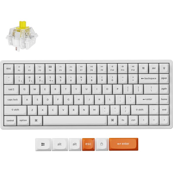 Keychron K2 Max herná klávesnica (US) biela