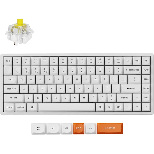Keychron K2 Max herná klávesnica (US) biela - Klávesnice - Hlavný obrázok