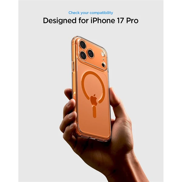 Spigen Ultra Hybrid MagSafe kryt iPhone 17 Pro priehľadná oranžová - Puzdra - Obrázok 06a5e9f327104c31983cc6c1d706fa83