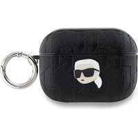 Karl Lagerfeld PU Embossed Karl Head puzdro AirPods Pro 2 čierne - Puzdra