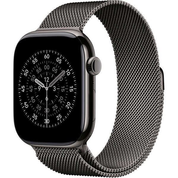 E-shop Apple Watch 49/46/45/44mm bridlicovo šedý milánsky ťah M/L