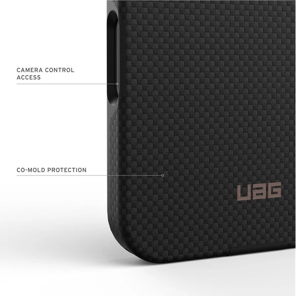 UAG Fibr Armr MagSafe kryt iPhone 17 Pro Max kevlar čierny/bronzový - Puzdra - Obrázok 07248291d50e4c7c93614b19f6b4c7e1