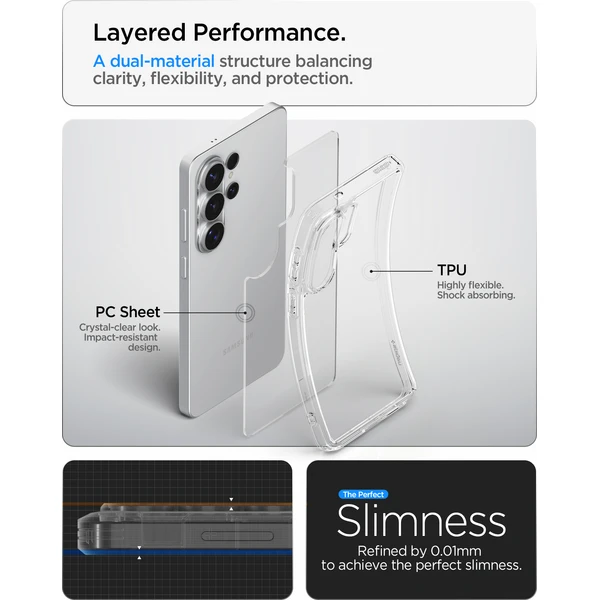 Spigen Ultra Hybrid kryt Samsung Galaxy S26 Ultra priehľadný - Puzdra - Obrázok 075b023b9c314a4c9f3154a897e1c185