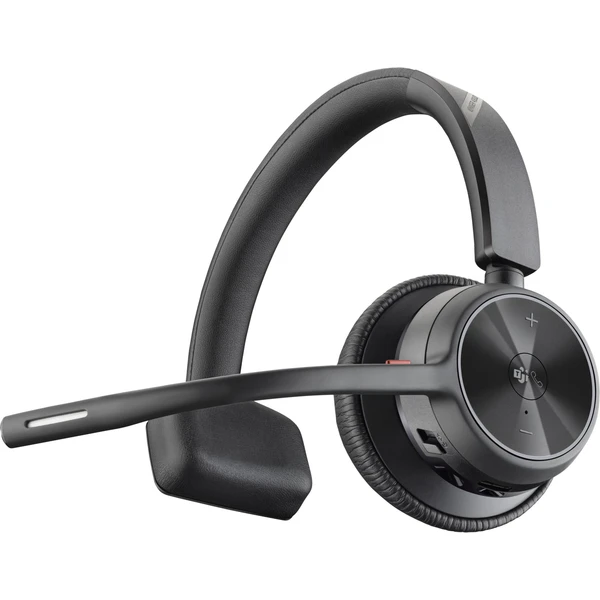 Poly Voyager Focus 2-M mono bezdrôtové slúchadlá s USB-A adaptérom + nabíjacia stanica, čierna - Slúchadlá - Obrázok 0774000L01