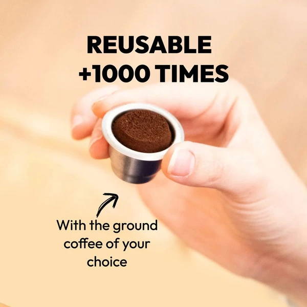 CAPSME Nespresso znovupoužiteľné kapsule, 3 ks - Kávovary - Obrázok 079L000K01