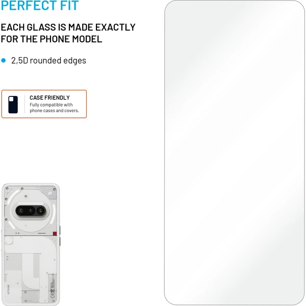 FIXED 2,5D tvrdené sklo Nothing Phone (3a) 5G/Pro 5G číre - Ochranné fólie a sklo - Obrázok 079aa079479f499cb42bf2df2605826b