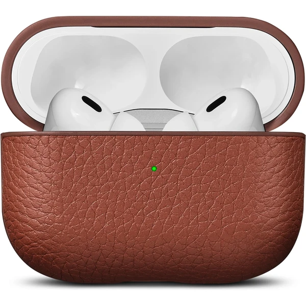 Woolnut Leather kožené puzdro pre AirPods Pro 2. generácia hnedé - Puzdra - Hlavný obrázok