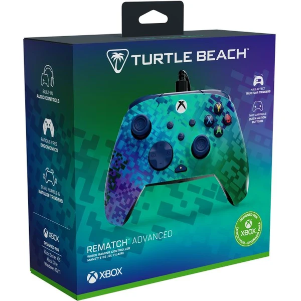 Turtle Beach herný ovládač Rematch Advanced NonGlow Glitch Green (XBOX/PC) - Herné ovládače - Obrázok 07QH000K01