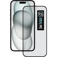 Obal:Me 5D Tvrdené sklo Apple iPhone 15/16 čierne - Ochranné fólie a sklo