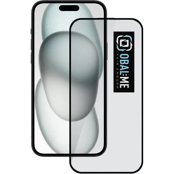 Obal:Me 5D Tvrdené sklo Apple iPhone 15/16 čierne - Ochranné fólie a sklo - Hlavný obrázok