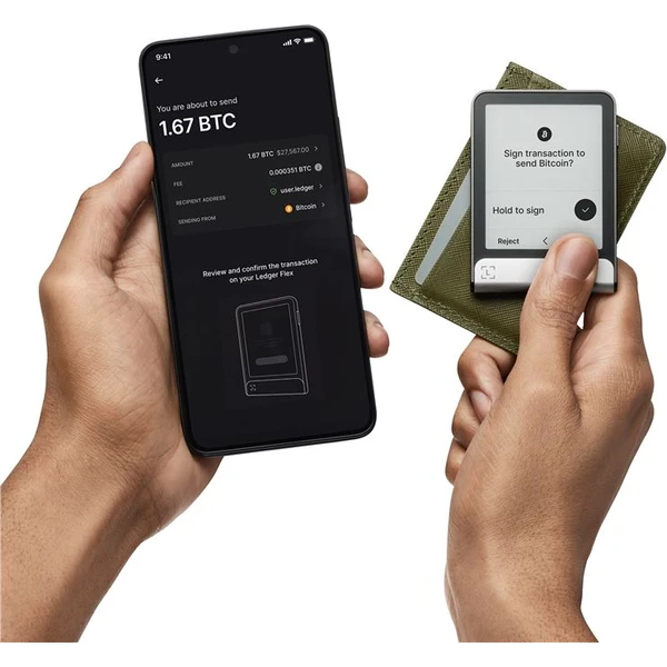Ledger Flex krypto peňaženka (iOS/Android/MacOS/Windows/Linux) Graphite - Krypto peňaženky - Obrázok 07a8cf613a894a77b73f69bedab7e9ea
