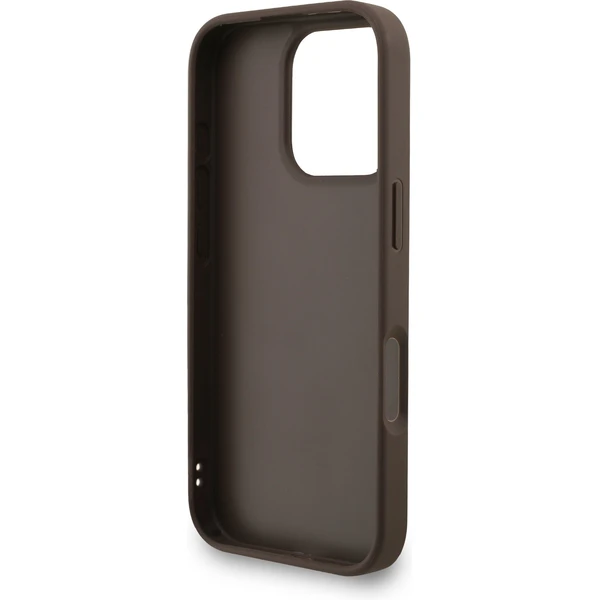 Guess PU 4G Metal Logo Strap kryt iPhone 16 Pro Max hnedý - Puzdra - Obrázok 07b59851d0c04e52bc641b4761728285