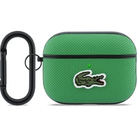 Lacoste Petit Pique Croc Logo Patch Puzdro pre AirPods Pro 3 zelené - Puzdra