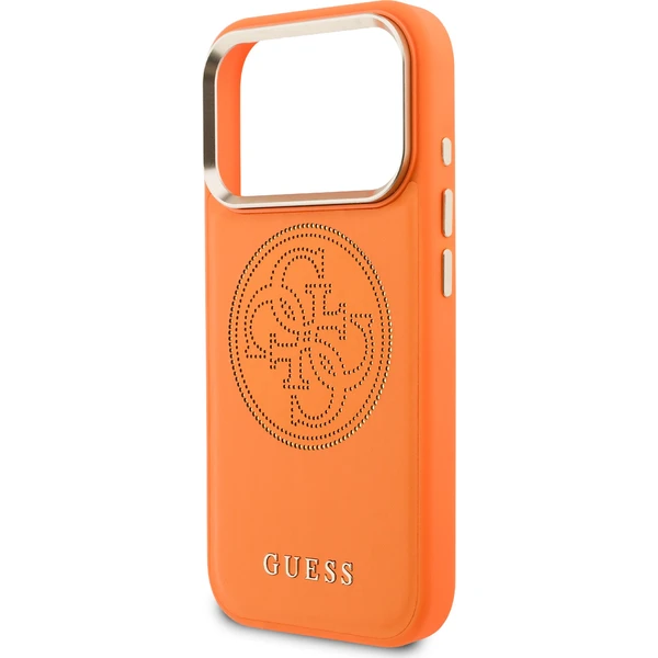Guess PU Perforovaný 4G Logo MagSafe kryt iPhone 17 Pro Max oranžový - Puzdra - Obrázok 07db667b871943aaa0600735f6c4510e