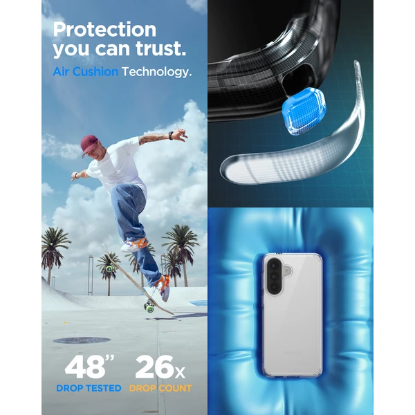 Spigen Ultra Hybrid kryt Samsung Galaxy A57 5G crystal clear - Puzdra - Obrázok 07ef457a66824ba188fe0ec8a3b1ea9c