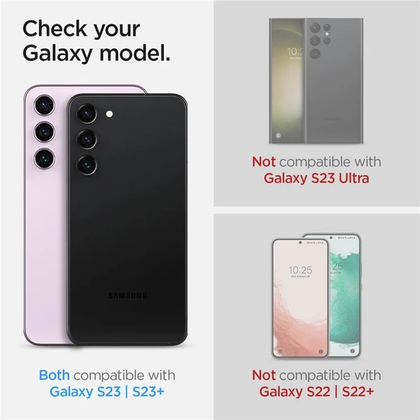 Spigen Glass EZ Fit Optik Pro 2 Pack sada skiel Samsung Galaxy S23/S23+/S24 - Ochranné fólie a sklo - Obrázok 0821000J01