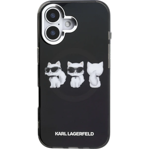 Karl Lagerfeld IML Choupette Trio Watercolor MagSafe kryt iPhone 17 čierny - Puzdra - Obrázok 0838df9d24424cb1bcd773fc7dabe54a