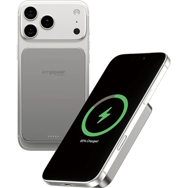 PanzerGlass® empower bezdrôtová Qi2 powerbanka 10000 mAh, MagSafe, sivá - Powerbanky - Obrázok 083J000K01