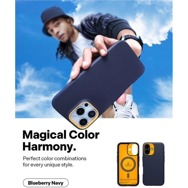 Spigen Caseology Nano Pop MagSafe kryt iPhone 16 blueberry navy - Puzdra - Obrázok 083a01fcf5ff42a7b781bee6dafd04f7