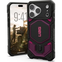 UAG Monarch Pro MagSafe kryt iPhone 18 Pro/17 Pro čierny/fialový - Puzdra