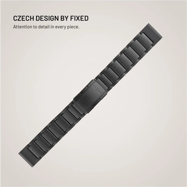 FIXED Titanium Strap titánový remienok Garmin QuickFit 22mm, čierny - Remienky - Obrázok 084f0fbe4b9b41eb8596a824ad87a572