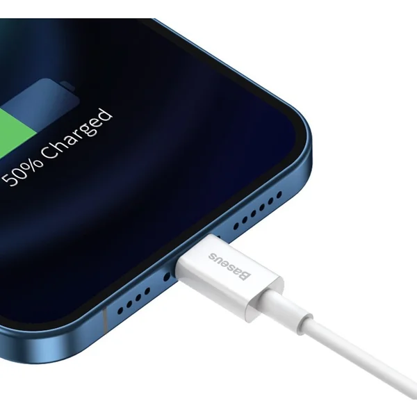 Baseus Superior USB-A/Lightning napájací kábel 1m biely - Káble a redukcie - Obrázok 086E300401