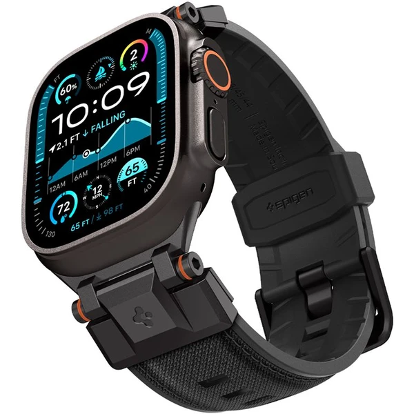 Spigen DuraPro Armor remienok Apple Watch Ultra 49/46/45/44/42mm čierny - Remienky - Hlavný obrázok