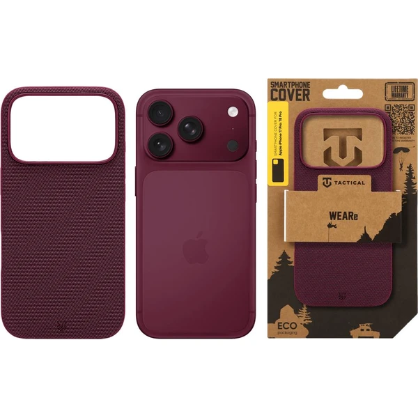Tactical MagForce WEARe Kryt pre Apple iPhone 17 Pro/18 Pro  Burgundy - Puzdra - Obrázok 08861317b82d43e8a3244569ede808a6