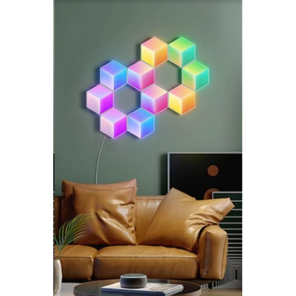 Govee Glide Hexa Pro LED Smart 10ks - Inteligentné osvetlenie - Obrázok 08893de259ff4e5681c95aa74d01b137