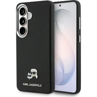 Karl Lagerfeld kožený kryt K&CH Heads Magnetic pre Samsung Galaxy S26 čierny - Puzdra