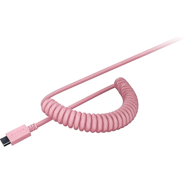 Razer PBT Keycap + Coiled Cable Upgrade Set ružová US/UK - Náhradné klávesy - Obrázok 08FXF00101