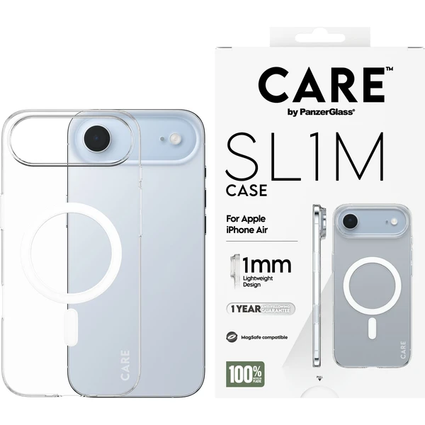 PanzerGlass® CARE SL1M (1mm) MagSafe kryt Apple iPhone Air číry - Puzdra - Obrázok 08XL000K01