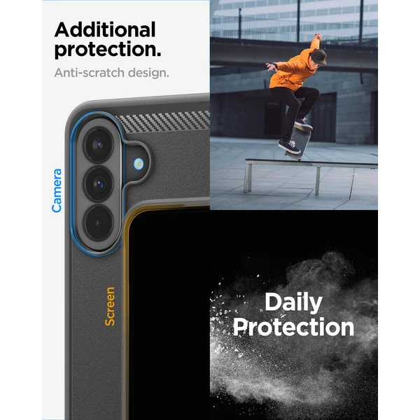 Spigen Rugged Armor kryt Samsung Galaxy A37 5G matná čierna - Puzdra - Obrázok 08b8f4d61fa94738aadc85935a003e4c