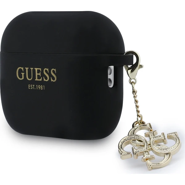 Guess 4G Charm Silikónový obal AirPods Pro 3 čierny - Puzdra - Obrázok 08bc7110b1ad45599f17dec97d3c9f6f