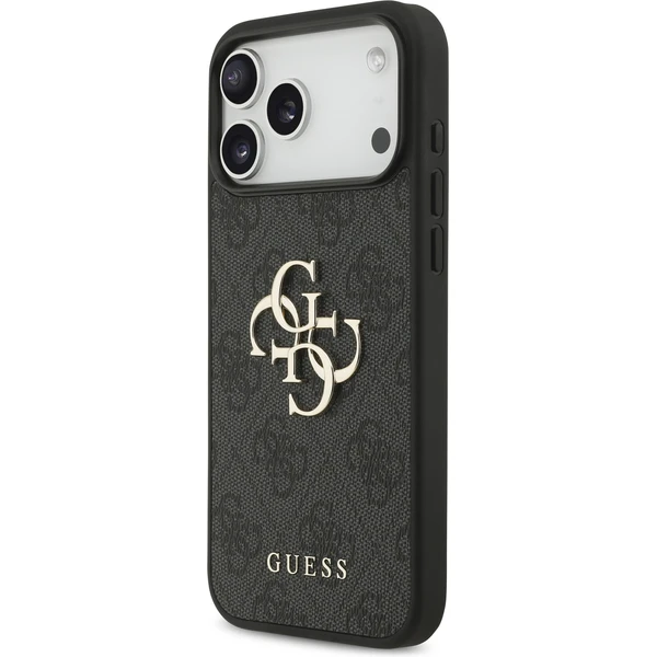Guess PU 4G Metal Logo Strap kryt iPhone 17 Pro Max čierny - Puzdra - Obrázok 08ccb5b8710047abb96042364f40c521