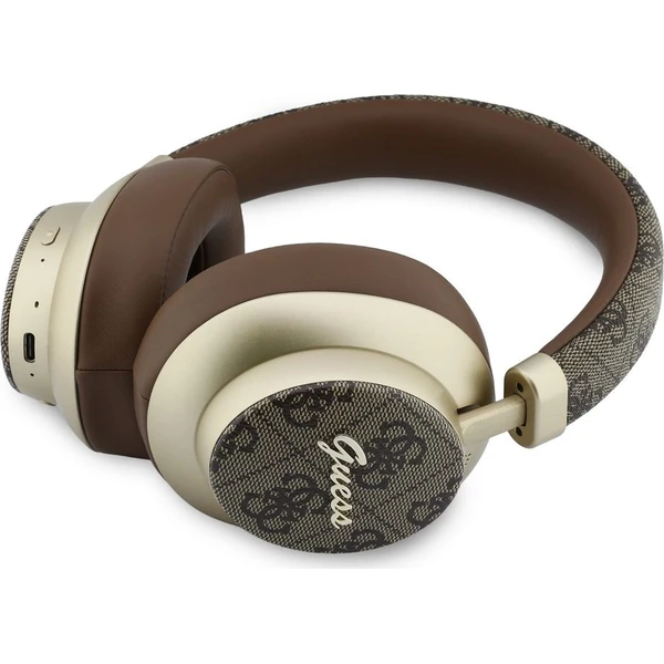 Guess PU 4G Gold Script Metal Logo ENC Bezdrôtová Slúchadlá Brown - Slúchadlá - Obrázok 08e16507d16142b4b0d98671c268c747