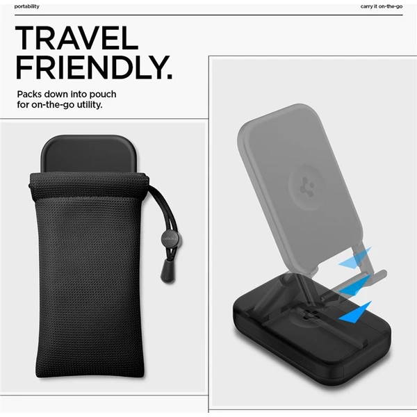 Spigen Universal Phone stand univerzálny stojan čierny - Stojany - Obrázok 08e567f7bd3e4ebf9ba52e953c730fc5