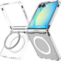 Spigen Ultra Hybrid Pro MagSafe kryt Samsung Galaxy Z Flip7 číry/biely - Puzdra