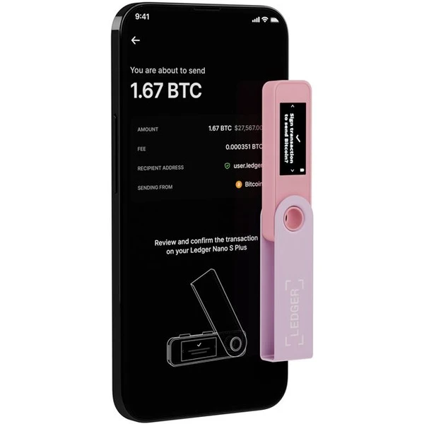 Ledger Nano S Plus krypto peňaženka (Android/MacOS/Windows/Ubuntu) pastelovo ružová - Krypto peňaženky - Obrázok 091357d6aed34b5baeb9730cc3a7a8ef