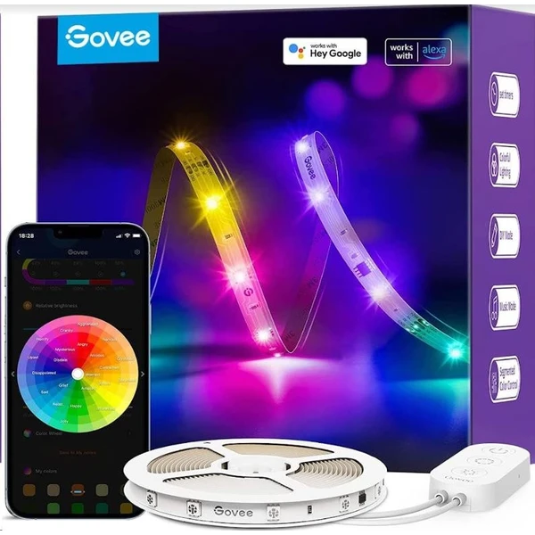 Govee WiFi RGBIC Smart PRE LED pásik 10m - LED pásy - Hlavný obrázok