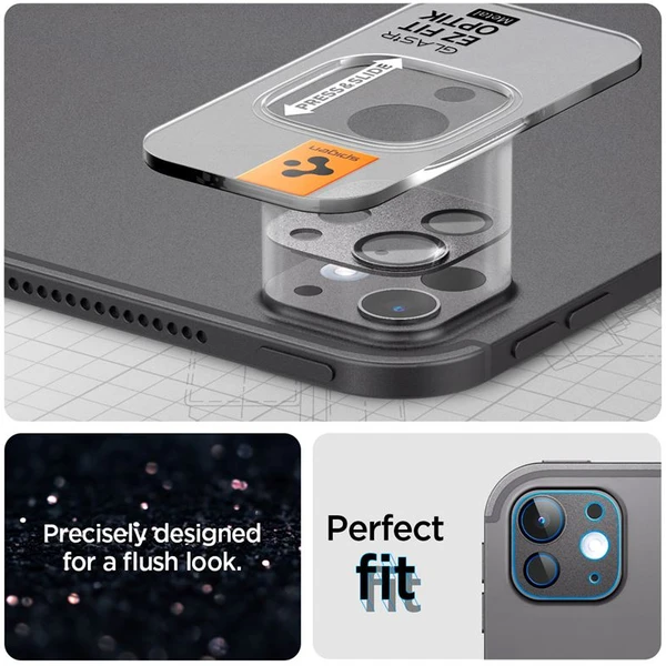 Spigen Glass TR EZ Fit Optik Metal sklo na fotoaparát iPad Pro 13" 2025/ iPad Pro 11" 2025 čierne - Ochranné fólie a sklo - Obrázok 0954c0129b834152af67fad2758a5cdd