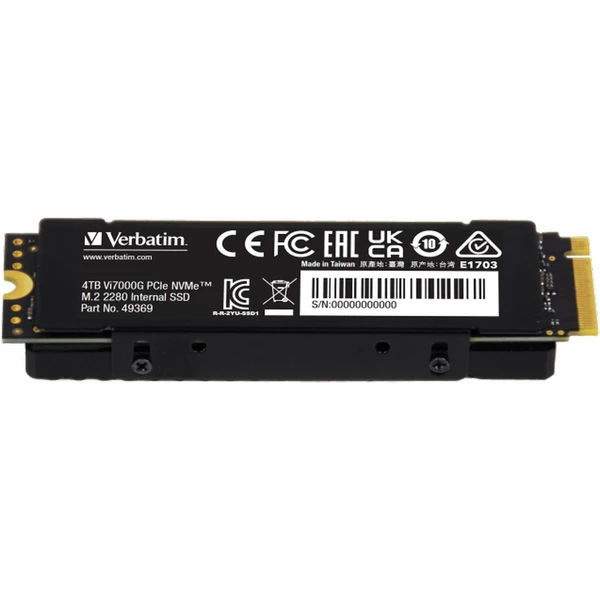 VERBATIM SSD Vi7000G Internal PCIe NVMe M.2 SSD 4TB - SSD - Obrázok 0963000O01
