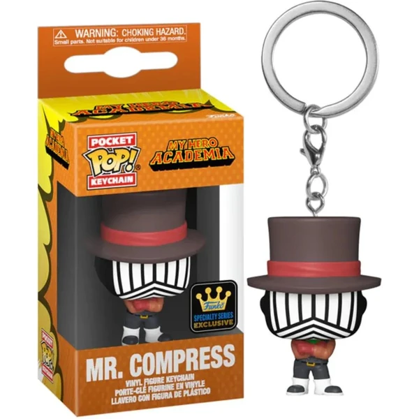Funko POP! Keychain: MHA - Mr. Compress (Hideout) - Kľúčenky - Hlavný obrázok