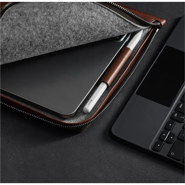 Woolnut Leather Folio kožené puzdro iPad Pro 11"/iPad Air 11" hnedé - Puzdra - Obrázok 09LR100501