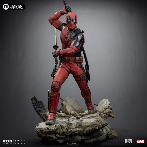Socha Iron Studios Legacy Replica 1/4 Deadpool & Wolverine - Deadpool - Sochy a sošky - Obrázok 09M7000J01