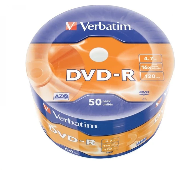 VERBATIM DVD-R (50 ks) 16x WRAP 4.7GB MATT - Optické disky - Obrázok 09P2000P01