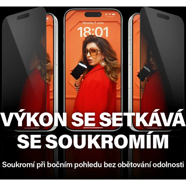 PanzerGlass Privacy ochranné sklo Apple iPhone 15 Pro - Ochranné fólie a sklo - Obrázok 09TS100501