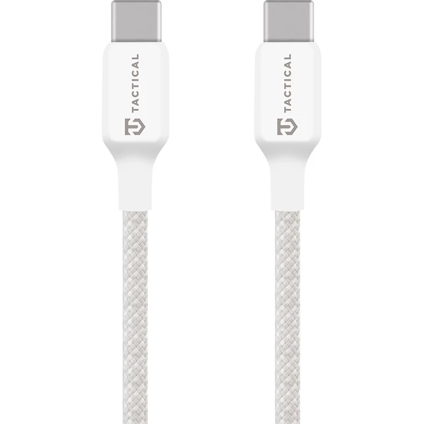 Taktický šijací drôt USB-C/USB-C napájací kábel 60W 2m biely - Káble a redukcie - Hlavný obrázok
